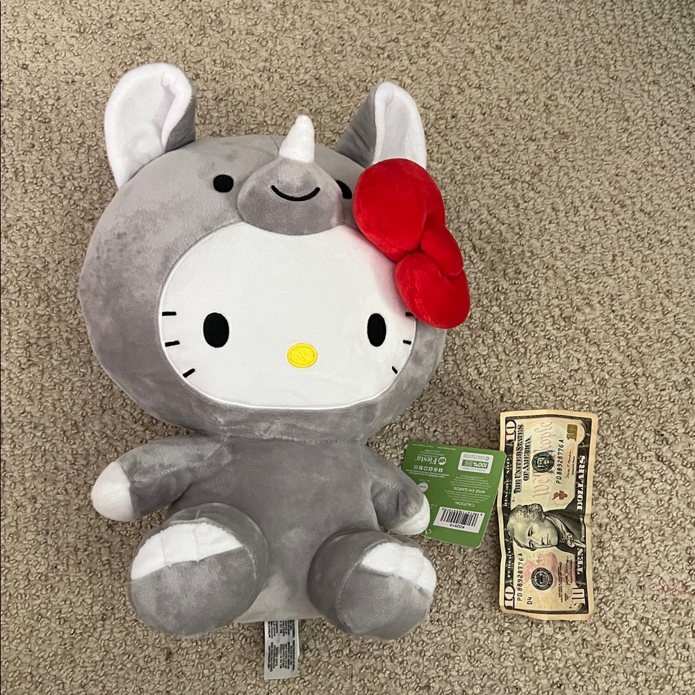 Hello Kitty Jungle Plush Rhino
